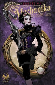 Lady Mechanika: Sangre #1 DragonCon Metal Cover