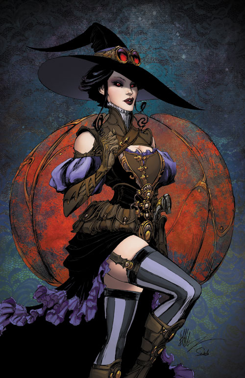 Lady Mechanika Halloween Print Benitez Productions